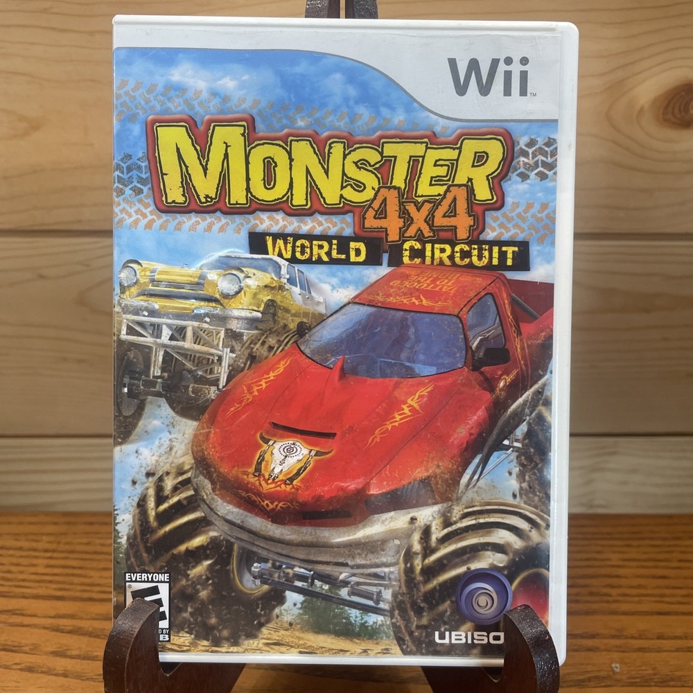 Monster 4x4 World Circuit (Nintendo Wii, 2006) Manual Included Tested Working